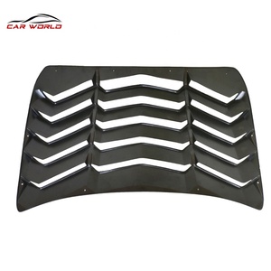 Couverture de persiennes de fenêtre arrière de voiture pour modèles 2016-2021, noire, compatible avec les pièces extérieures - Product Image 3