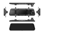 Full HD 1080P coche DVR Dash Cámara Dash CAM DVR espejo grabadora de vídeo 9,66 pulgadas Streaming Media Dash Cámara