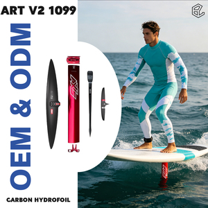 ชุดเซ็ตเซิร์ฟไฮโดรฟอยล์วิงฟอยล์คาร์บอน ART V2 1099 สีแดง เสาอลูมิเนียม  ควบคุมการเลี้ยวได้อย่างราบรื่น ตอบสนองไว ควบคุมมั่นคง สำหรับการเล่นฟอยล์ - Product Image 1