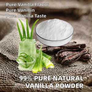 AORA Poudre de Vanille Naturelle Pureté 99% Qualité Alimentaire Extrait Végétal Extrait par Solvant Poudre Blanche Vanilline Conditionnement en Fût - Product Image 3