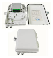 Caja de Distribución Óptica de 4/8 Puertos, Mini Caja de Conexión de Fibra Óptica para Montaje en Pared, para Conexión de Cable Drop FTTH/FTTB