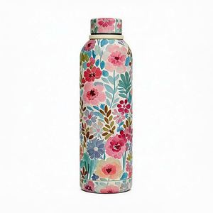 Vaso de Metal Moderno con Diseño Impreso para Adultos, Botella de Agua de Acero Inoxidable Hecha a Mano con Palabras Clave Hechas a Mano - Product Image 2