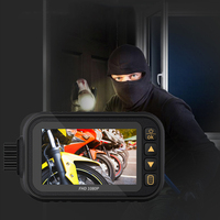 Caméra de tableau de bord pour moto MT35B à double objectif 1080 HD, vision nocturne étanche, écran LCD 3 pouces, enregistreur vidéo DVR avant/arrière