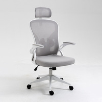 Chaise de bureau ergonomique en maille à dossier haut et au design moderne Chaise de bureau confortable pour le personnel du bureau