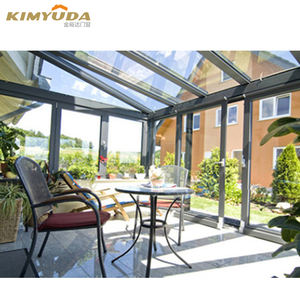 Design moderne Aluminium Verre Véranda Solarium Isolant Toit Incliné <span class=keywords><strong>pour</strong></span> Villa Véranda Extérieur Patio Fermé <span class=keywords><strong>Protection</strong></span> <span class=keywords><strong>Solaire</strong></span> - Product Image 4