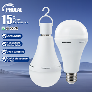 PHULAL Lampadina LED di <span class=keywords><strong>Emergenza</strong></span> Ricaricabile 7W 9W 12W 15W <span class=keywords><strong>Luce</strong></span> Bianca Fredda per Campeggio e Soffitto - Product Image 1