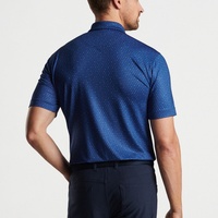 Polo de golf pour homme personnalisable, SPF50, tricoté, léger, vibrant, nouveau, style royal rétro, amusant, en spandex, qualité professionnelle
