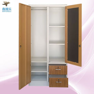 Vestiaire en Acier à 2 Portes Battantes, Casier de Gym en Fer, Armoire de Rangement avec <span class=keywords><strong>Placard</strong></span> pour Meuble de Chambre - Product Image 5