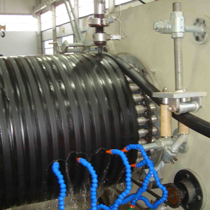 Línea de producción de tubos de drenaje, máquina de extrusión de tubos de bobinado de pared HDPE - Product Image 5