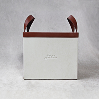 Boîte de rangement en cuir personnalisée en usine Boîte de rangement pour décor à la maison Panier de rangement en cuir PU Panier de rangement pour vêtements