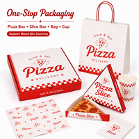 Boîte à pizza triangulaire personnalisée en carton alimentaire |   Boîte d'emballage imprimée pour tranches de pizza pour les chaînes de restaurants et les marques de plats à emporter