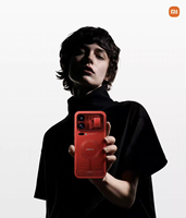 Smartphone haut de gamme Xiaomi 18 Pro Max 5G rouge transparent édition limitée, téléphone portable intelligent, téléphone portable pour la photographie et les jeux
