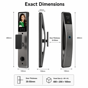 Cerradura Inteligente Sinon Tuya con APP Wishome, Múltiples Métodos de Desbloqueo: Huella Dactilar, Palma de la Mano, Contraseña, R16, Económica, Desbloqueo Remoto - Product Image 3