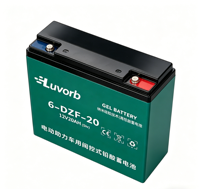 Batterie au plomb 12V 20Ah 6-DZM-20 à décharge profonde pour vélo électrique, scooter, tricycle, E-Bike, scellée VRLA, sans entretien, OEM