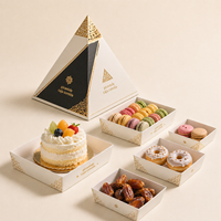 Boîte à rouleaux de cannelle en papier ondulé de qualité alimentaire personnalisée avec votre logo, écologique, pour emporter, boîte d'emballage pour shawarma