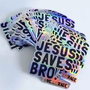Pegatina Holográfica Personalizada con Logotipo de Dibujos Animados, Troquelada, para Dispositivos Electrónicos - Product Image 2