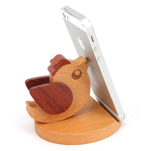 Support de téléphone en bois en forme d'abeille, artisanat vietnamien en hêtre, personnalisable avec logo, décoration d'intérieur - Product Image 3