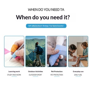 <span class=keywords><strong>Bande</strong></span> <span class=keywords><strong>de</strong></span> fixation auto-adhésive en coton pour usage médical, sportif et protection, élastique et compressive, pour poignet, genou, cheville et animaux, 5cm x 5m, <span class=keywords><strong>Classe</strong></span> I - Product Image 3