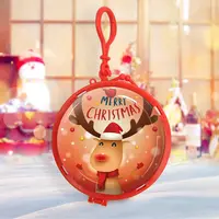 Mini carteira de desenho animado criativo, bolsa de decoração de natal para crianças, padrão de desenhos animados