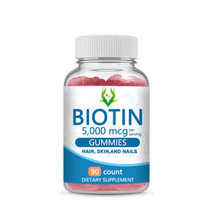 Las gomas de biotina más vendidas apoyan un crecimiento más rápido del cabello, uñas más fuertes, piel saludable, mejora el sistema inmunológico - Product Image 1