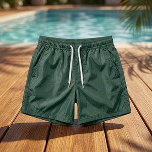 Men’s <b>Nylon</b> <b>Shorts</b>, Athletic <b>Shorts</b>, Lightweight Running <b>Shorts</b>, Drawstring Swim <b>Shorts</b>, Retro Streetwear <b>Shorts</b> - Product Image 5