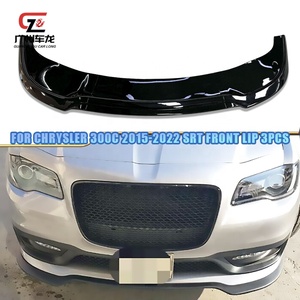 Piezas de personalización de automóviles, 3 uds., Kits de carrocería de estilo deportivo para <span class=keywords><strong>Chrysler</strong></span> <span class=keywords><strong>300C</strong></span> 2015-2022, Material ABS, labio de parachoques delantero negro brillante - Product Image 2