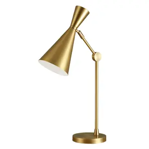 High-End Luxe Villa Woonkamer Studie Decoratieve Lamp Slaapkamer Bedlampje Koperen Lamp