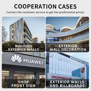 Panneau publicitaire de magasin de rue <span class=keywords><strong>Plaque</strong></span> de fond Panneaux composites en plastique aluminium mode plat - Product Image 5