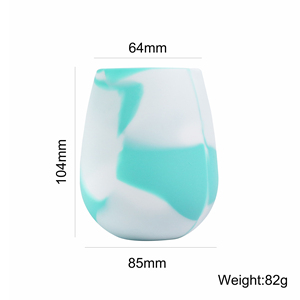 Tasse en silicone de qualité supérieure personnalisée, recyclable, <span class=keywords><strong>incassable</strong></span>, tasse à vin en silicone garantie pour les cadeaux de fête - Product Image 2