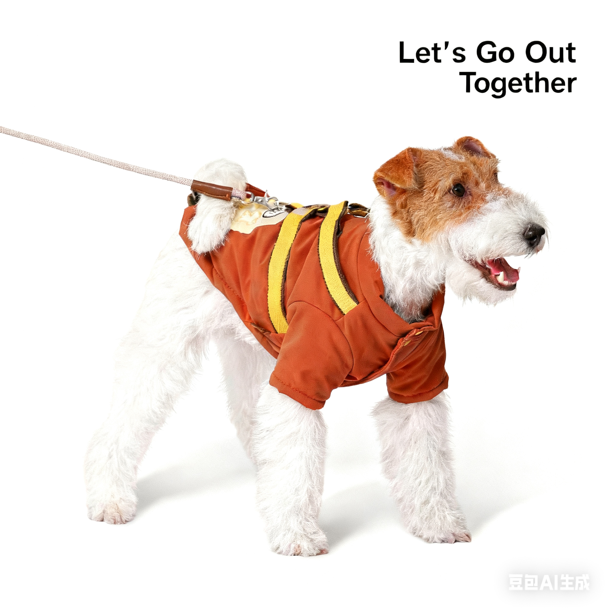 With traction thermal suit - orange