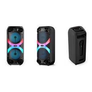 Dual 4 pulgadas Partybox Karaoke altavoz con micrófono Amplificada altavoces grandes al aire libre Dj Party Sound Box Caixa De Alto-falante BT2420 - Product Image 3