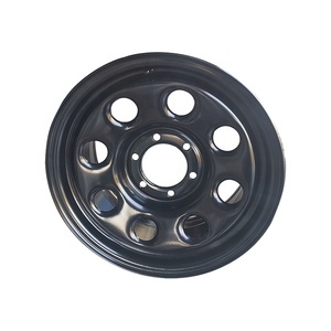 Export Série 4X4 véhicule tout-terrain 17X12 Jantes en acier noir mat 4x4 tout-terrain - Product Image 2