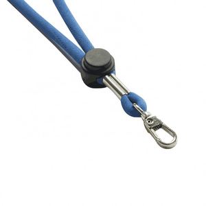 Cordon de cou réglable en nylon, sangle détachable personnalisée en polyester pour porte-cartes et badges d'identification avec impression sérigraphiée - Product Image 2