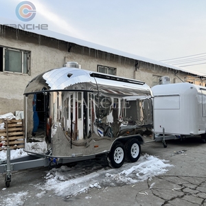 Chariots et remorques alimentaires mobiles en acier inoxydable pas chers de Chine, cuisine entièrement équipée, camion de restauration rapide pour la restauration rapide et les collations - Product Image 5