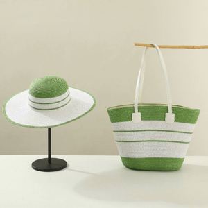 Wholesale Women Straw <b>Hat</b> and Shoulder <b>Bag</b> Set Beach Cap Wide Brim Summer Sun <b>Hat</b> and Tote <b>Bag</b> - Product Image 6