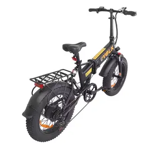 Katlanabilir e-bisiklet 750W 20 inç yağ lastik tam süspansiyon dağ bisikleti katlanabilir elektrikli bisiklet