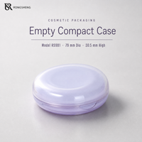 Boîte compacte vide personnalisée avec miroir, emballage cosmétique rond pour fond de teint et poudre, fabrication OEM ODM