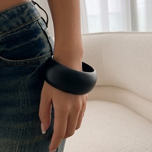 6 Phong Cách Retro Đen Nâu Gỗ Bangles <span class=keywords><strong>Punk</strong></span> Hip Hop Người Đàn Ông Phụ Nữ Vòng Đeo Tay Trang Sức <span class=keywords><strong>Set</strong></span> - Product Image 4