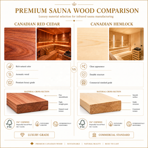 Cabaña de Infrarrojos Individual para Exteriores HG, Casa de Madera Personalizada con Puerta de Vidrio para Jardín, Hogar o Villa - Product Image 4