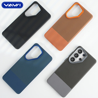 Étui de téléphone en cuir à motif diamant de la série Dragon Armor VAWI L128 pour Samsung S22 S23 S24 S25 S26 Ultra, étui magnétique