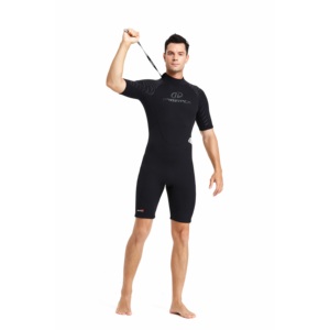 Haute qualité respirant Shorty à manches longues serré plongée en apnée hommes maillots <span class=keywords><strong>de</strong></span> <span class=keywords><strong>bain</strong></span> en néoprène natation surf costume - Product Image 3