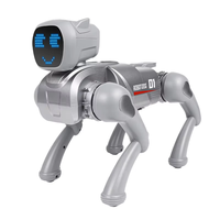 Robot chien intelligent multifonctionnel programmable, contrôlé par la voix/application, jouet pour animaux de compagnie, cadeau