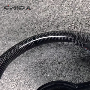 Cadre de volant en fibre de carbone adapté aux <span class=keywords><strong>Volkswagen</strong></span> Golf 7.5, VW GTI MK6, MK7, GTI MK7.5, Jetta, Passat, Golf 6, Touareg, Golf 7 - Product Image 2