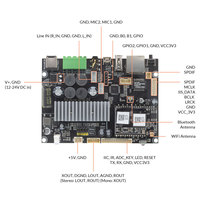 Récepteur audio 2.1 avec carte décodeur WiFi BT HiFi Module de streaming multiroom mono Up2Stream