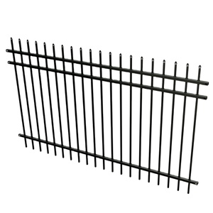 Clôture en acier noir aux Philippines 7ft X 8ft <span class=keywords><strong>Serre</strong></span> et poteau de clôture Tuyau en acier galvanisé utilisé pour la cour à la maison - Product Image 1