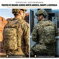 Panneau arrière de gilet tactique GAF 500D Nylon 7L Molle pliable avec housse de casque et poche d'hydratation pour porte-plaques
