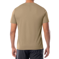 T-shirts de chasse décontractés pour hommes, 100 % coton non tissé, à manches courtes, respirants, anti-UV, séchage rapide, écologiques