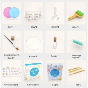 Meilleure Vente Kit d'empreintes 3D Mains et Pieds pour Bébé, Mousse de moulage avec Chapeau Seau pour Empreintes de Mains, Pâte à Modeler et Slime pour Empreintes de Pieds, Jouet Bébé Ciblé - Product Image 4