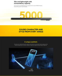 Smartphone Xiaomi <span class=keywords><strong>POCO</strong></span> <span class=keywords><strong>X4</strong></span> <span class=keywords><strong>Pro</strong></span> 5G originale 8GB + 256GB versione globale 6.67 pollici MIUI/ Android Snapdragon Octa Core 2.2GHz mobile - Product Image 6
