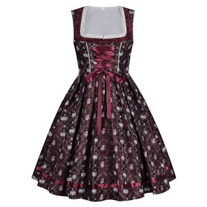 Costumi da Fattoria in Stile Country per Carnevale e Halloween, Abiti Bavarese per l'Oktoberfest da Donna - Product Image 4